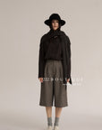 18q14 Basic high-waist wool culottes