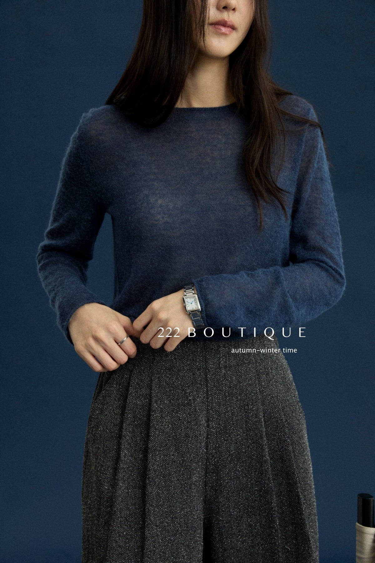 18q14 Basic high-waist wool culottes