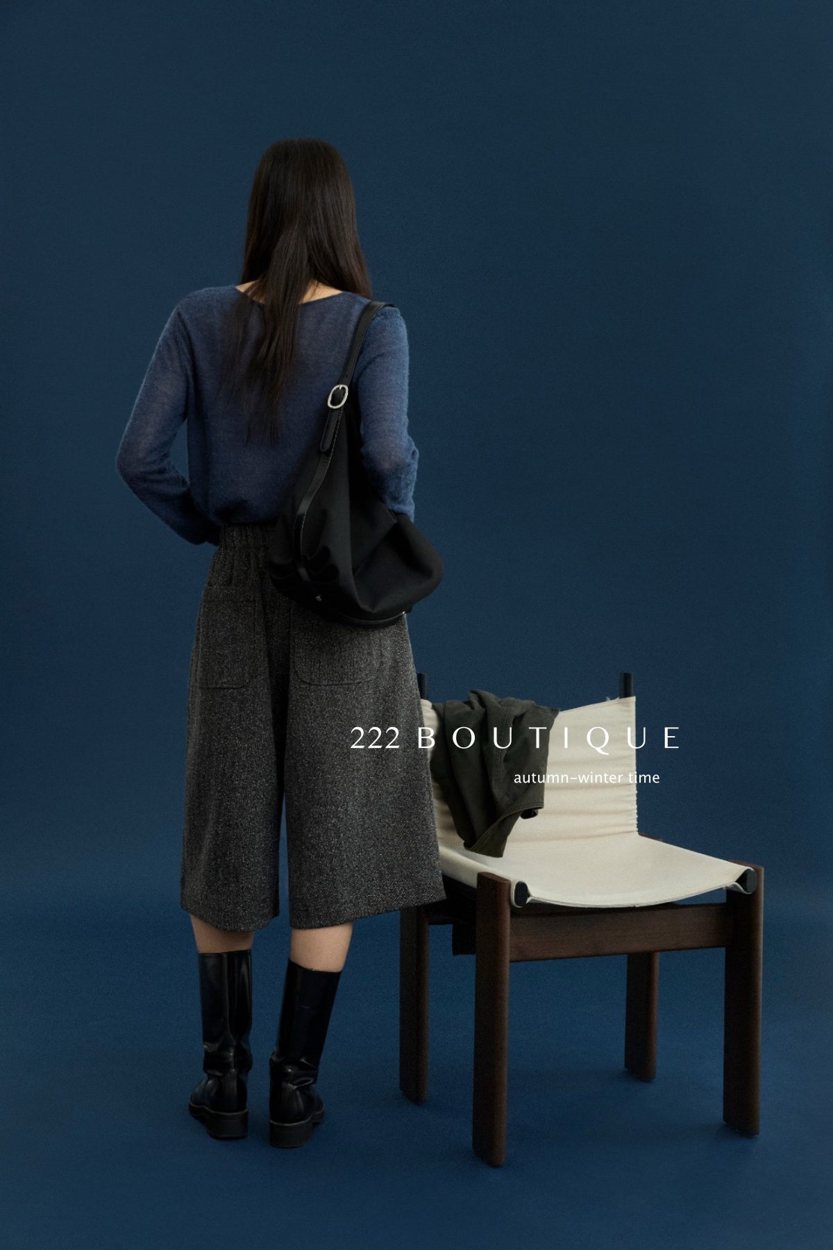 18q14 Basic high-waist wool culottes