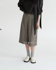 18q14 Basic high-waist wool culottes