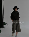 18q14 Basic high-waist wool culottes