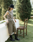 18q14 Basic high-waist wool culottes