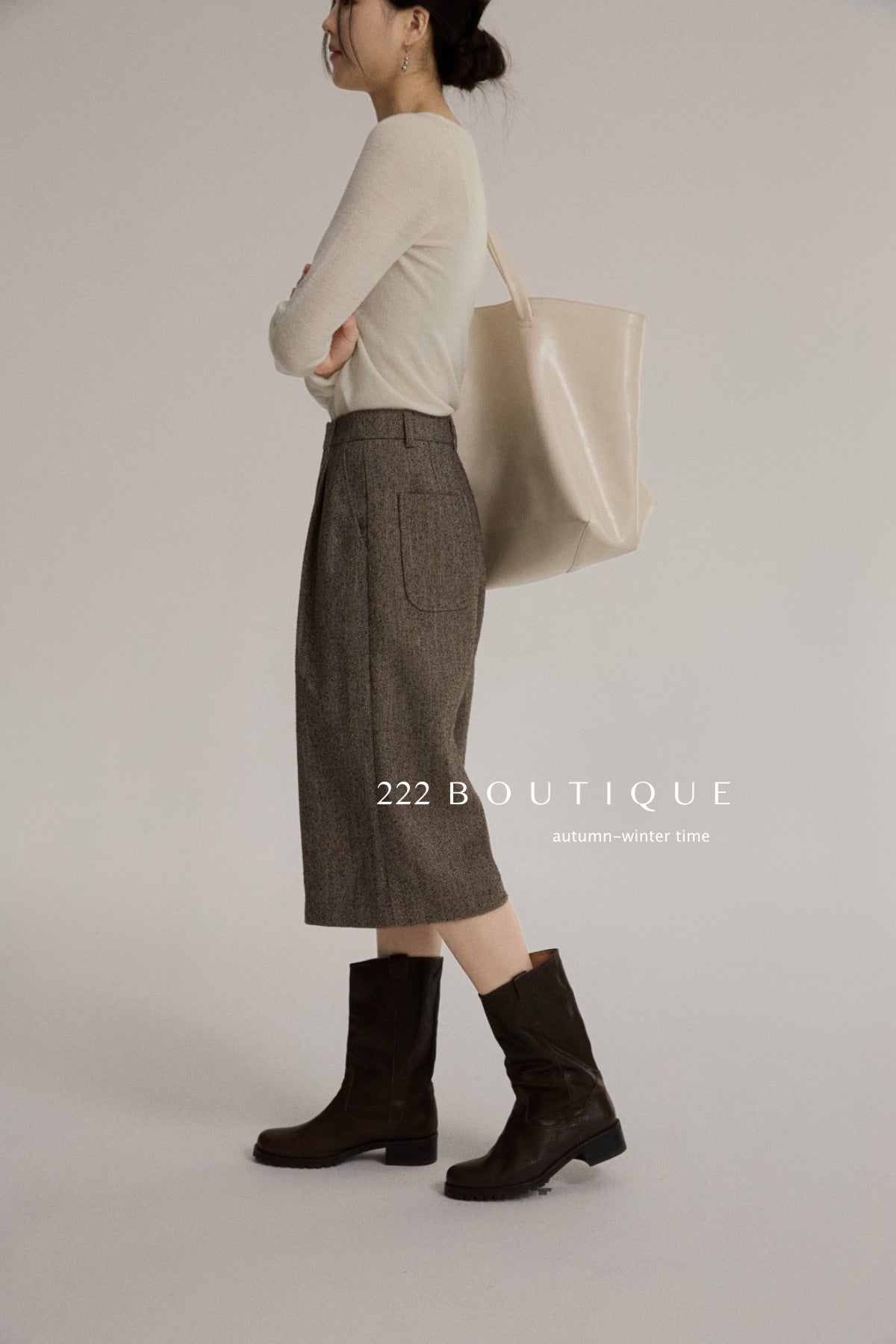 18q14 Basic high-waist wool culottes