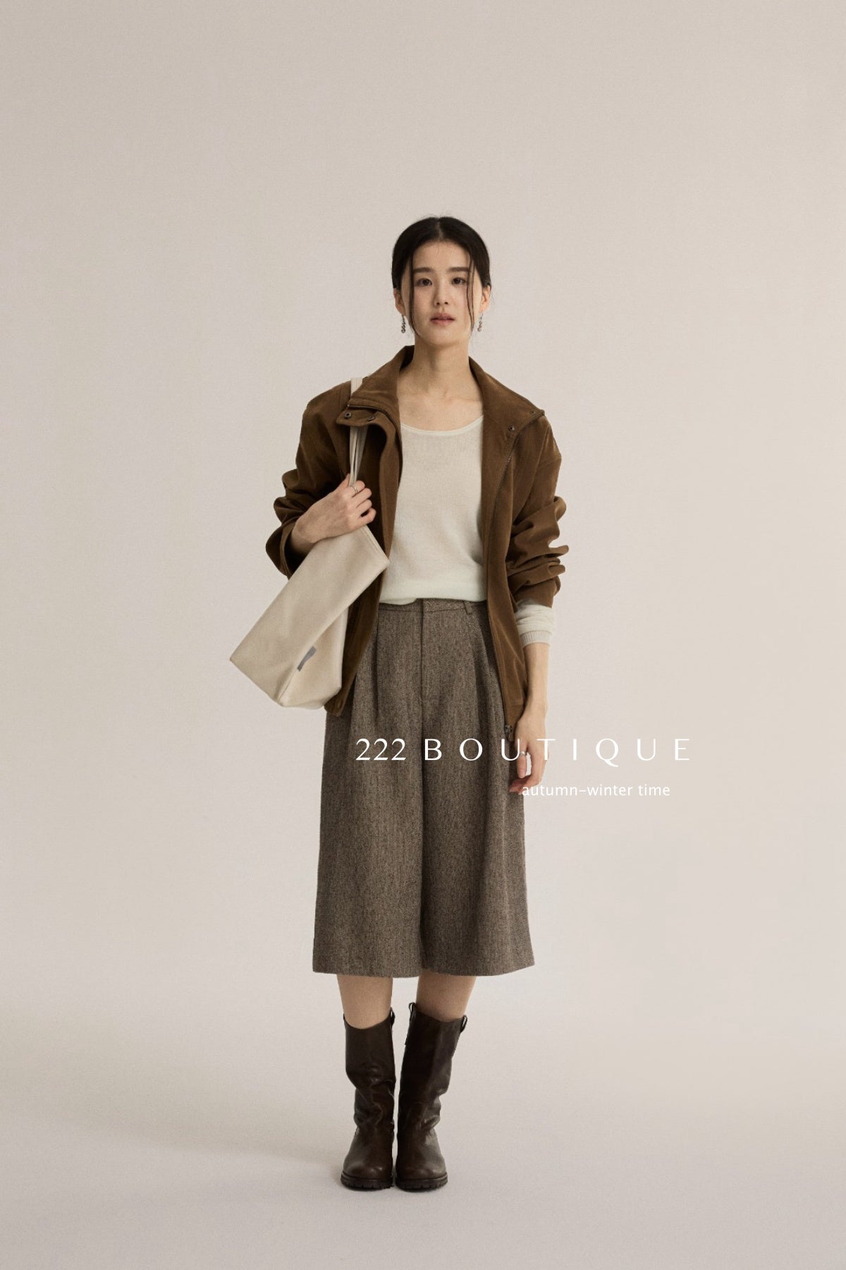 18q14 Basic high-waist wool culottes