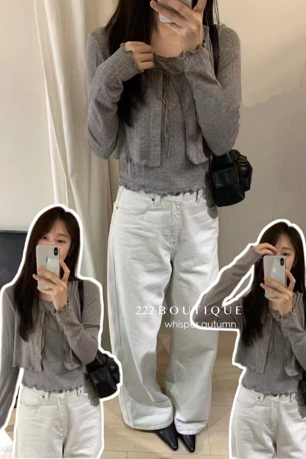 17a53 /Basic knit layering top