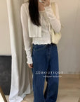 17a53 /Basic knit layering top