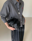 17a60 Basic check shirt with logo