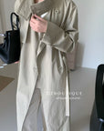 17a64 Basic trench coat with waist belt