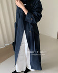 17a64 Basic trench coat with waist belt