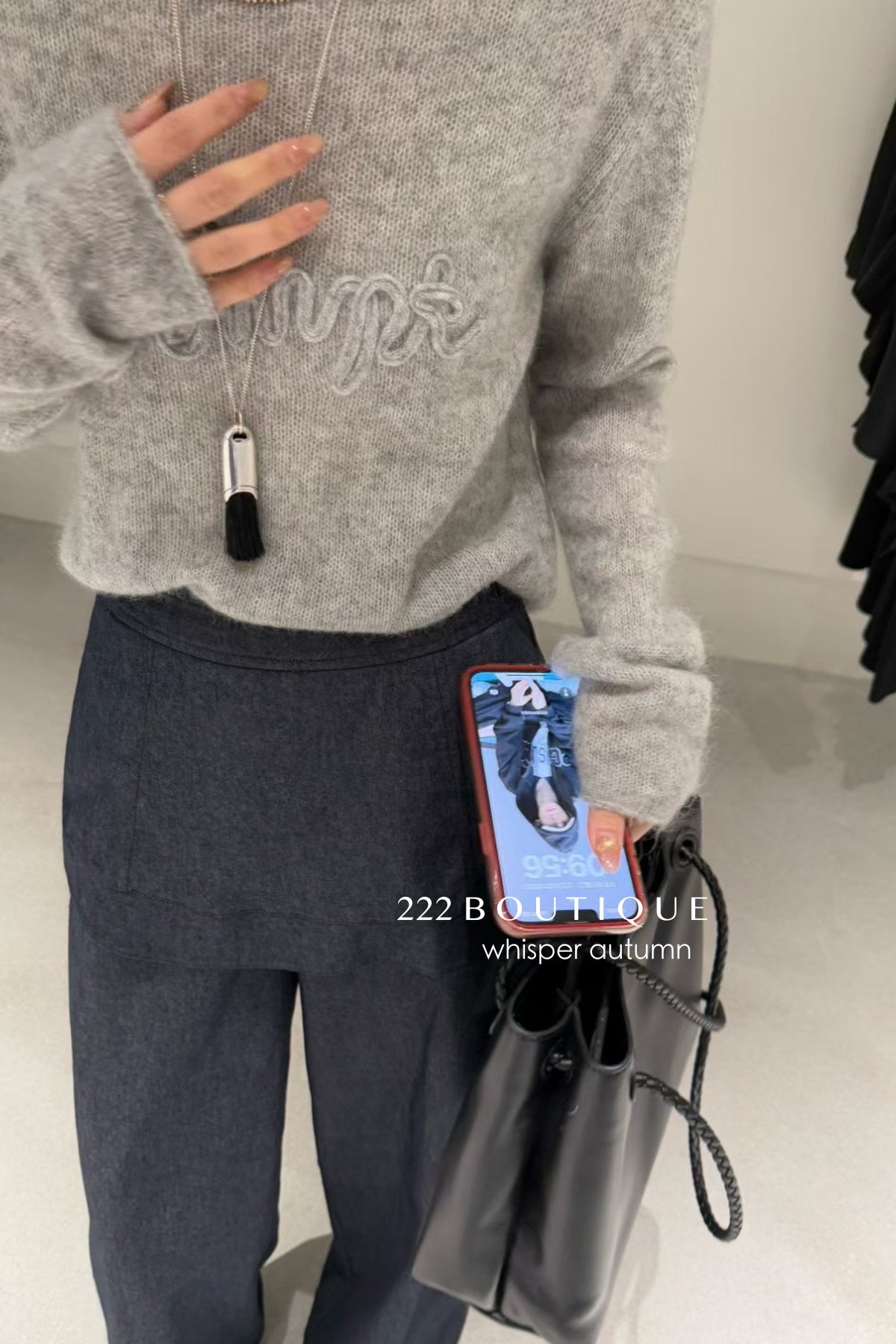 17q40 Layered denim pants with skirt overlay