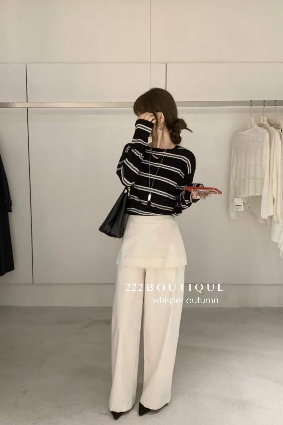 17q40 Layered denim pants with skirt overlay