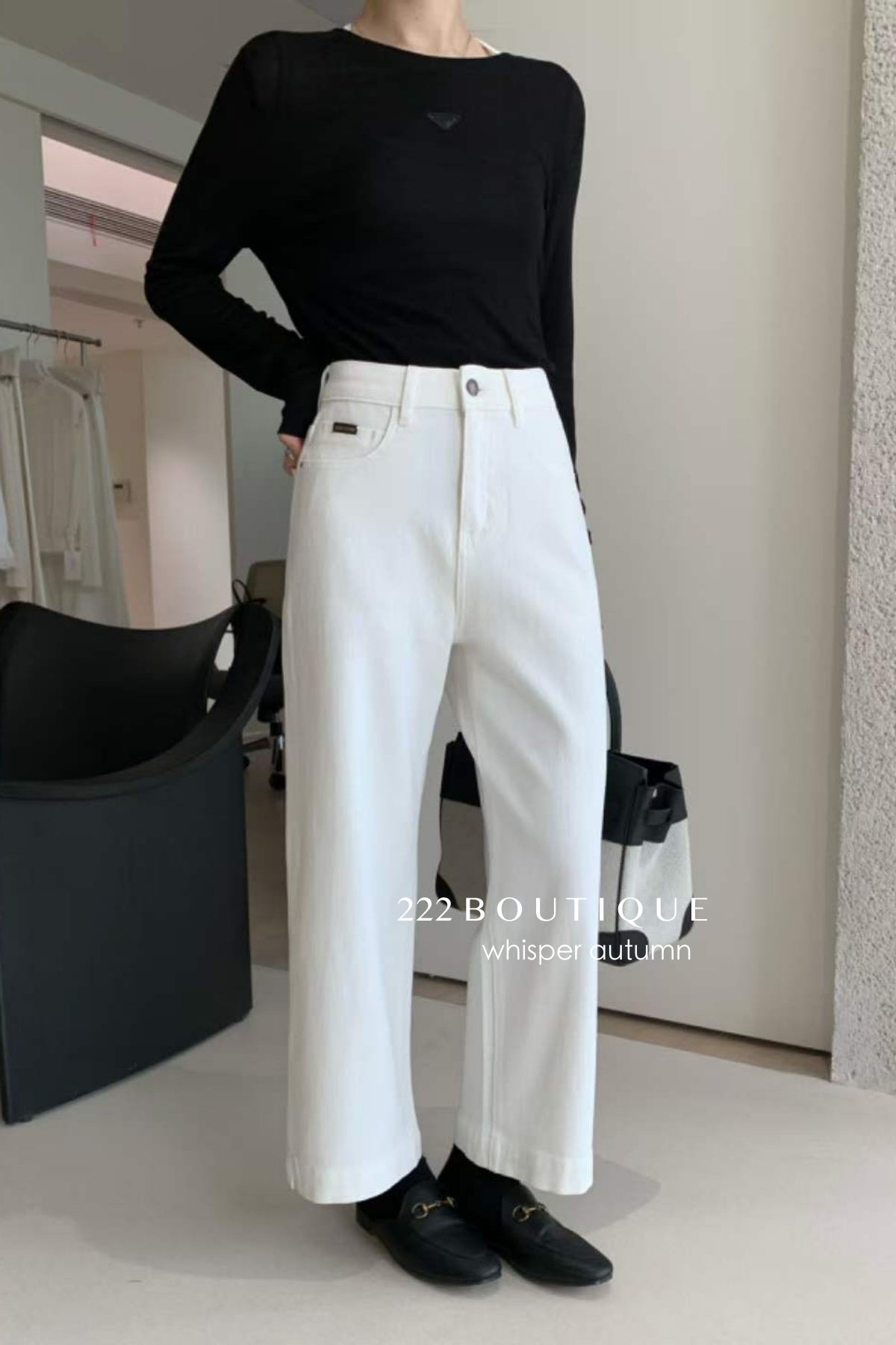 17Q37 Basic straight-leg jeans