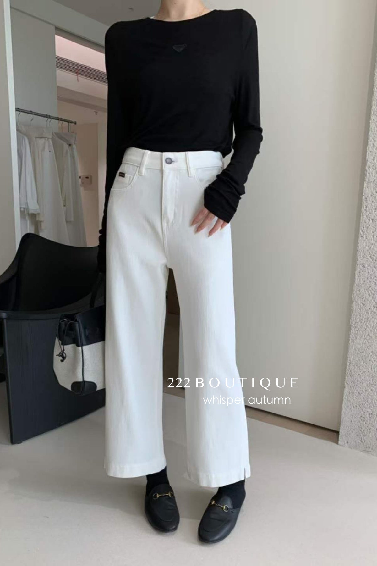17Q37 Basic straight-leg jeans