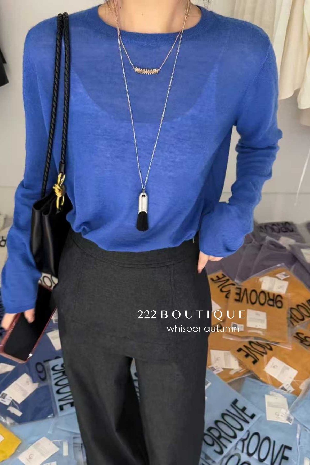 17q40 Layered denim pants with skirt overlay