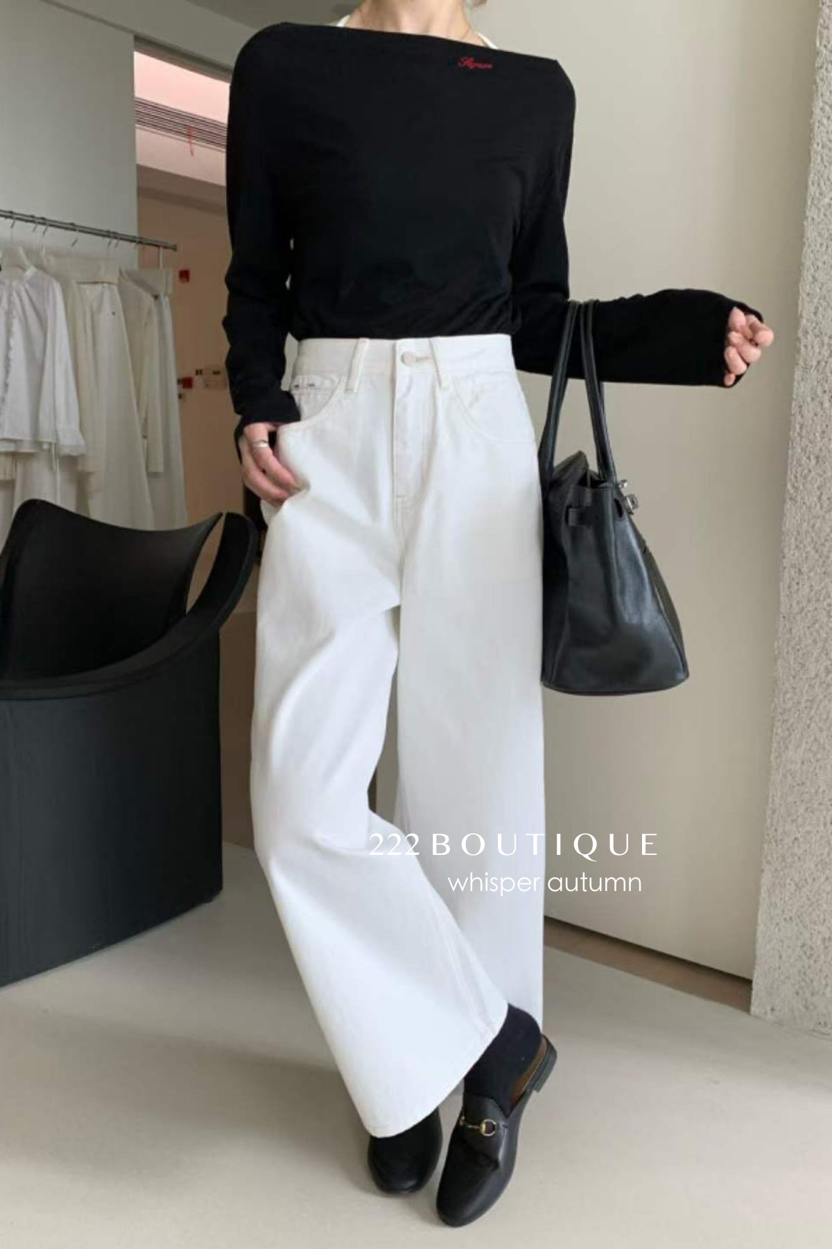 17Q37 Basic straight-leg jeans