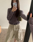 17a59 Layered cardigan set with cami