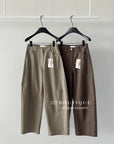 17q35 Khaki straight-leg jeans