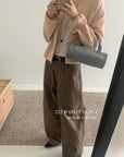 17q35 Khaki straight-leg jeans
