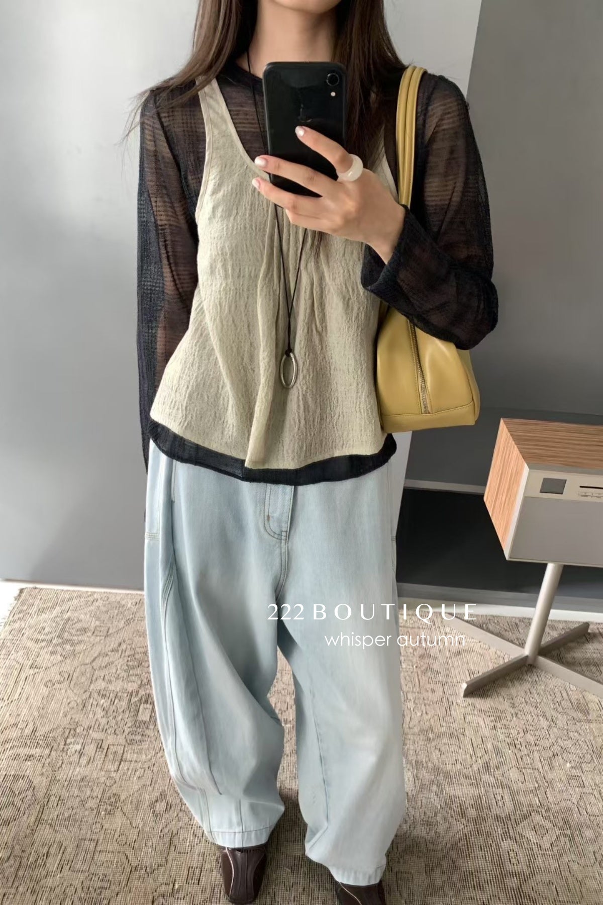 17q34 Basic baggy jeans