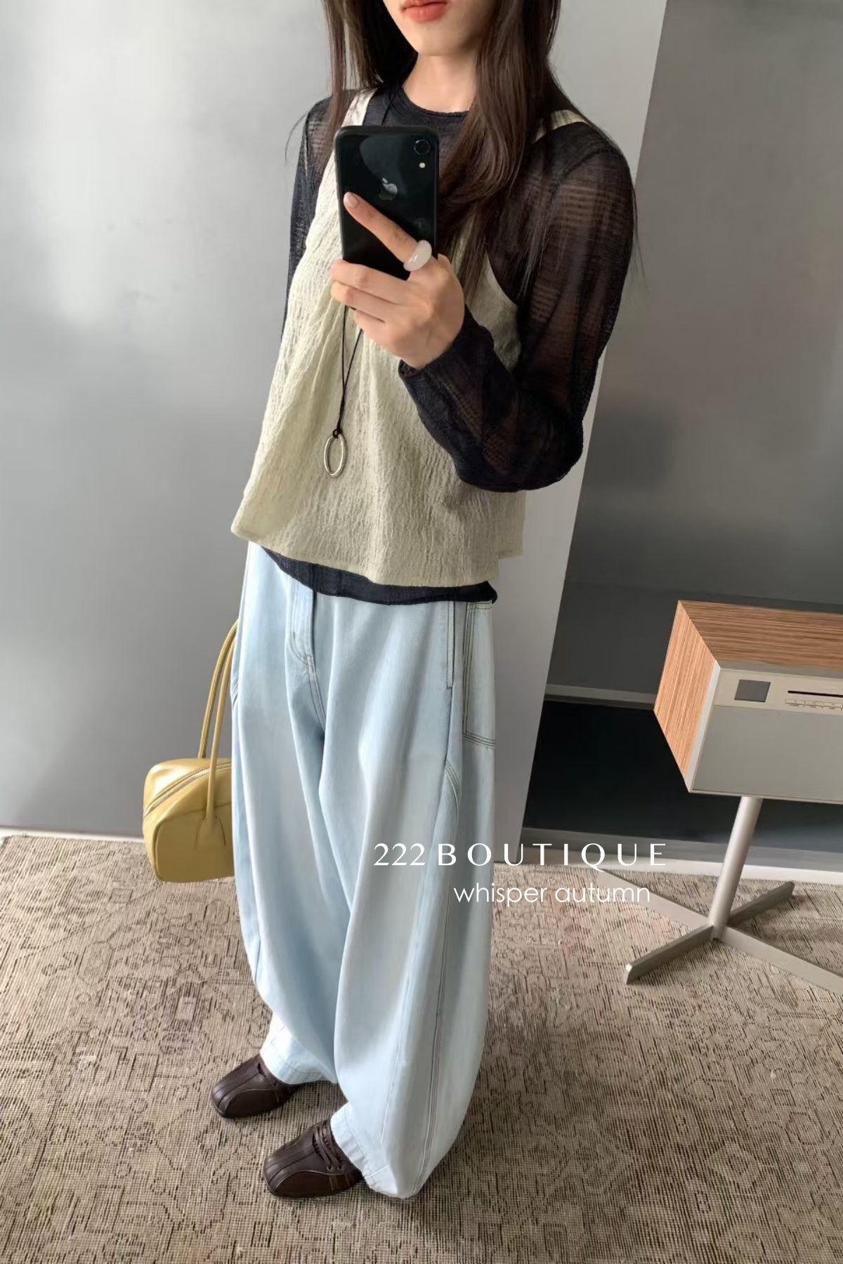 17q34 Basic baggy jeans