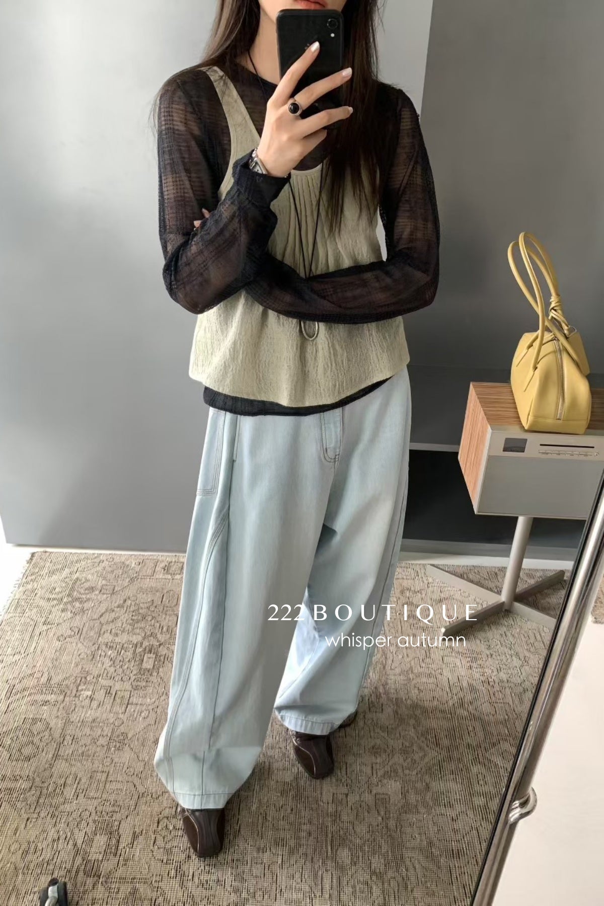 17q34 Basic baggy jeans