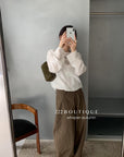 17a57 White layered silk top set