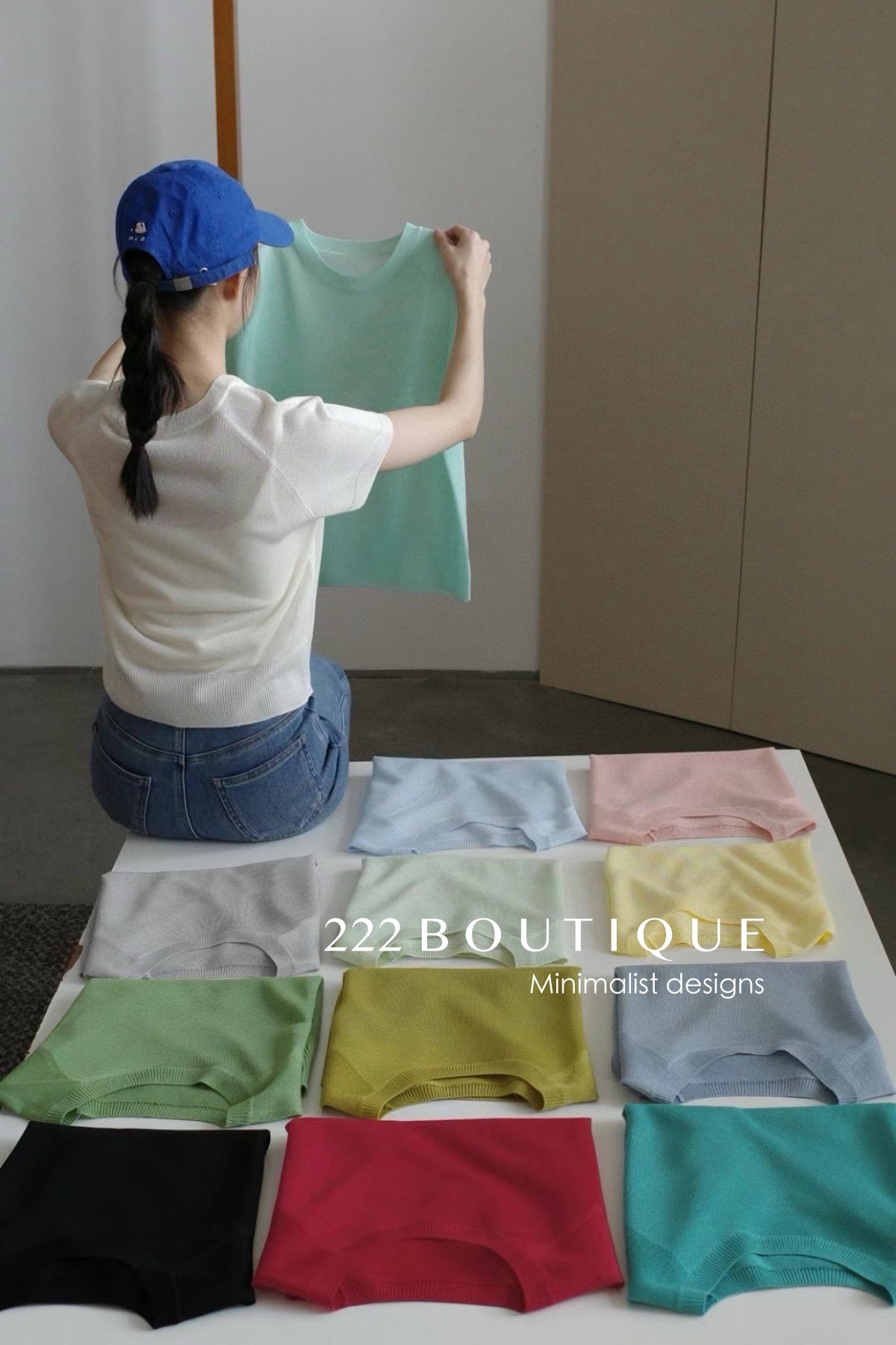 12q74 Short-sleeve knit top