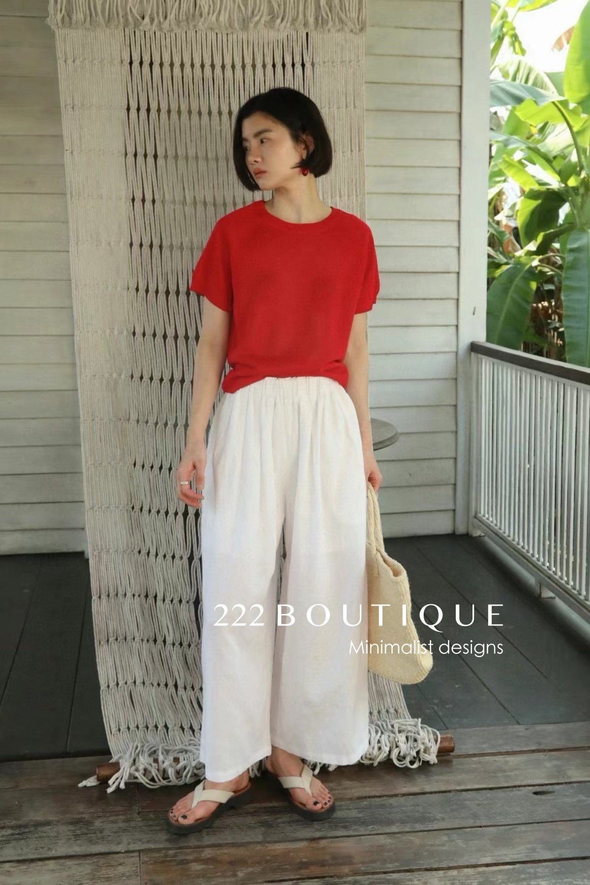 12q74 Short-sleeve knit top