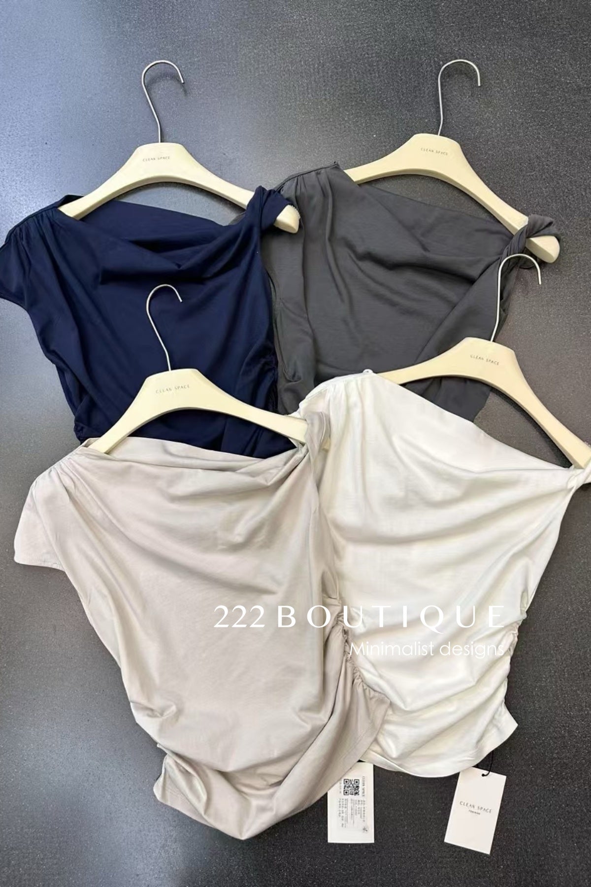 12a169 Draped Asymmetric Top – Soft Contour