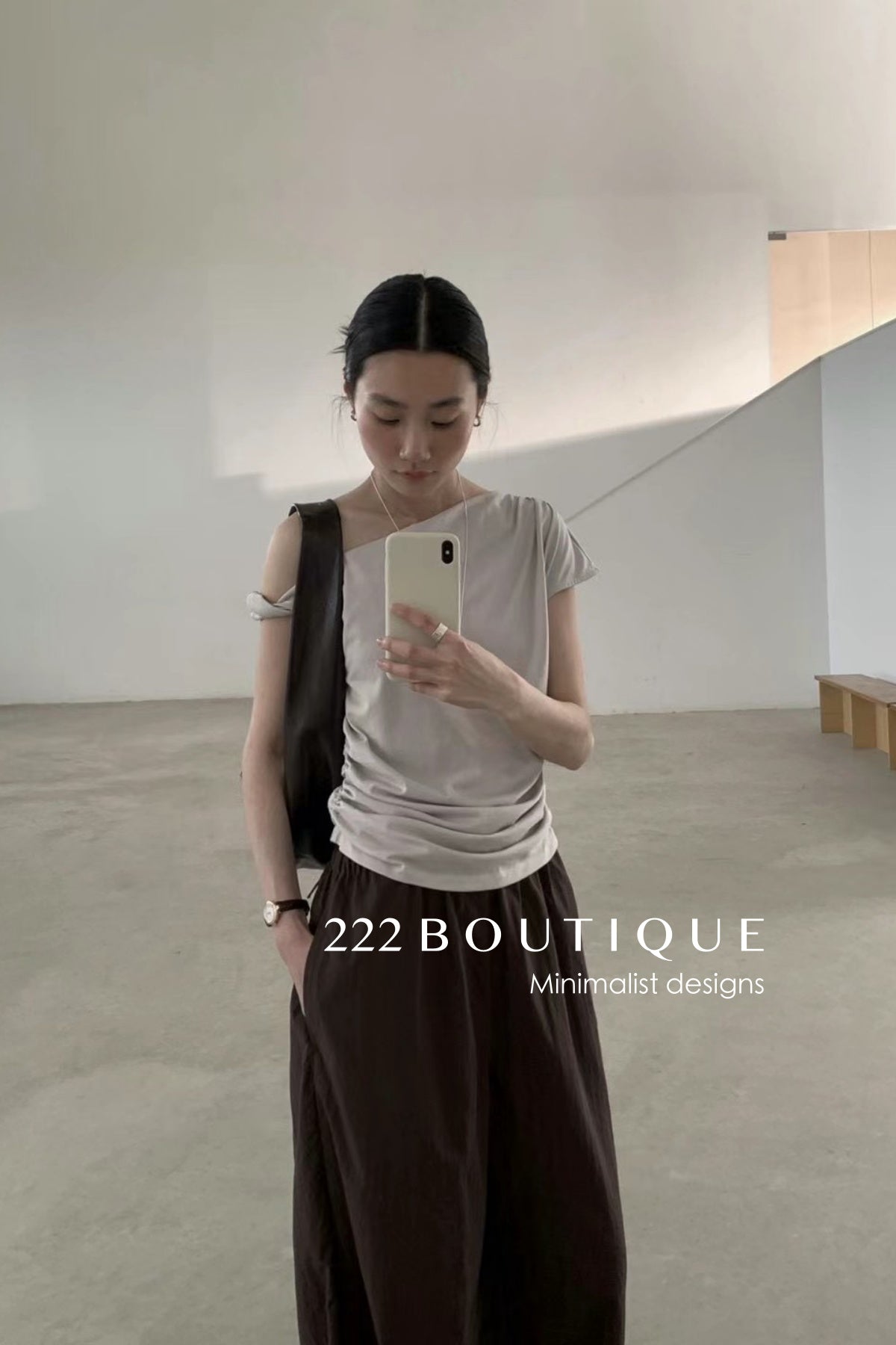 12a169 Draped Asymmetric Top – Soft Contour