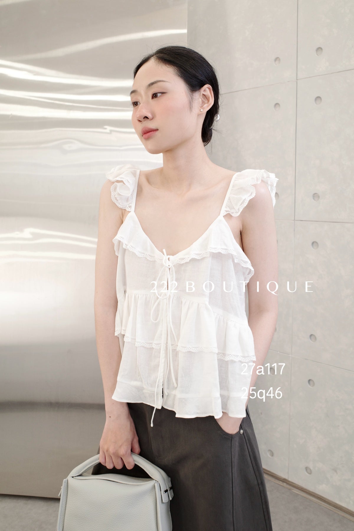 27a117- RUFFLE CAMI TOP