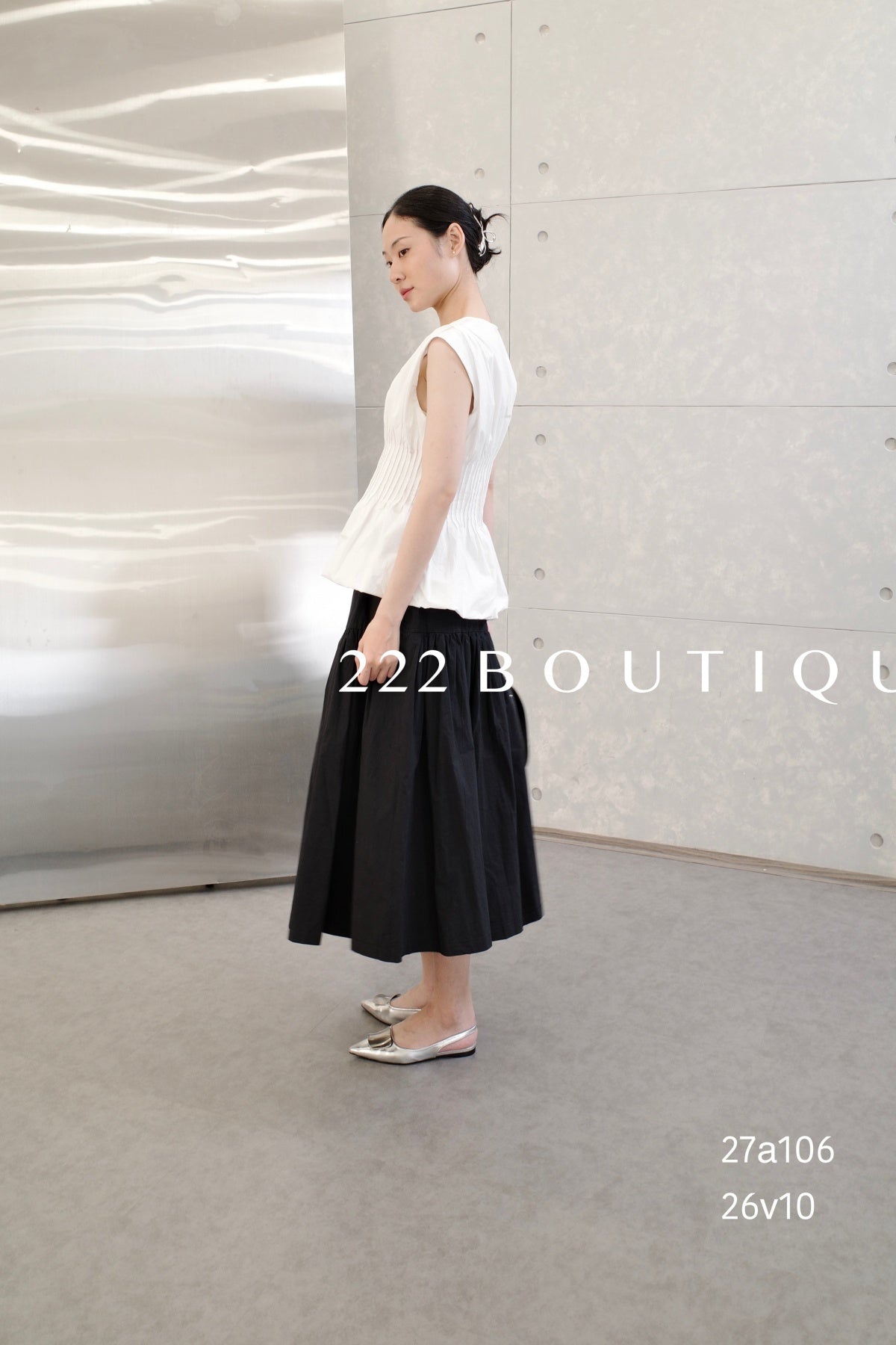 27A106-  SCULPTED WHITE TOP