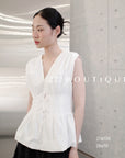 27A106-  SCULPTED WHITE TOP
