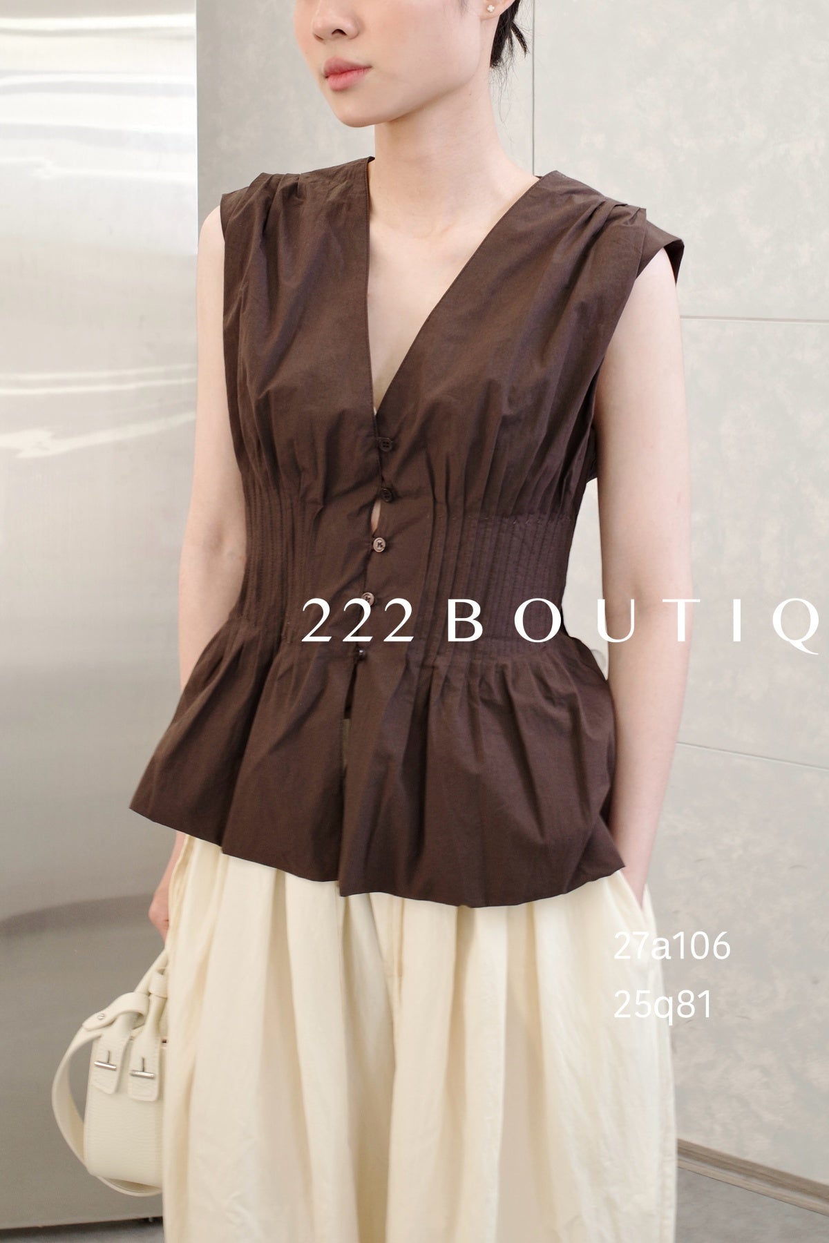 27A106-  SCULPTED WHITE TOP