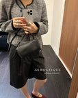 16a110 Tweed wool jacket with round neck