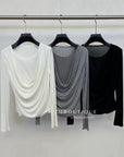 16a115 Basic layered off-shoulder top