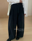 17q4 Straight-leg trousers with back elastic