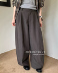 17q4 Straight-leg trousers with back elastic