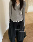 17q4 Straight-leg trousers with back elastic