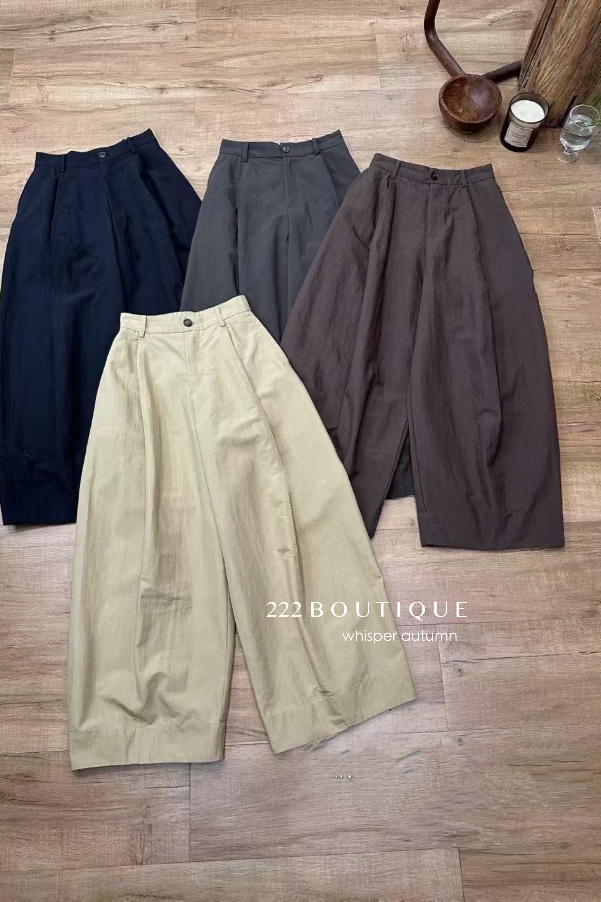 17q4 Straight-leg trousers with back elastic