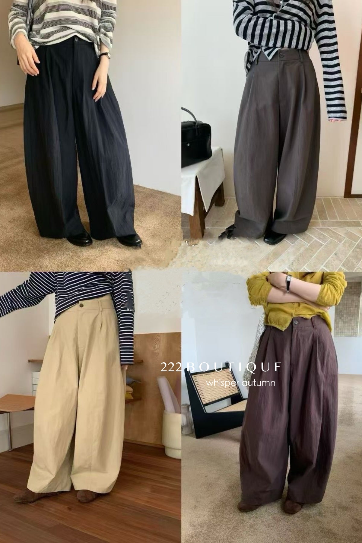 17q4 Straight-leg trousers with back elastic