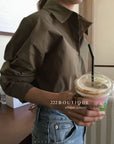 17a6 Fleece jacket with velvet collar