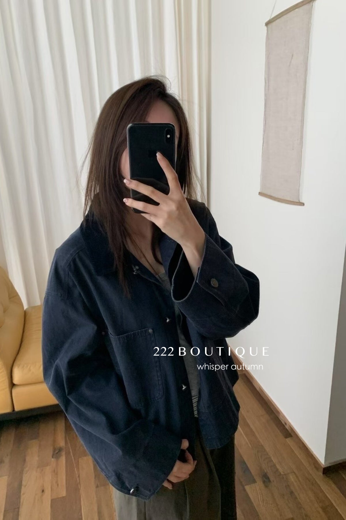 17a6 Fleece jacket with velvet collar