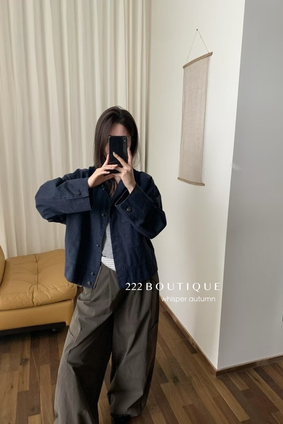 17a6 Fleece jacket with velvet collar