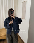 17a6 Fleece jacket with velvet collar