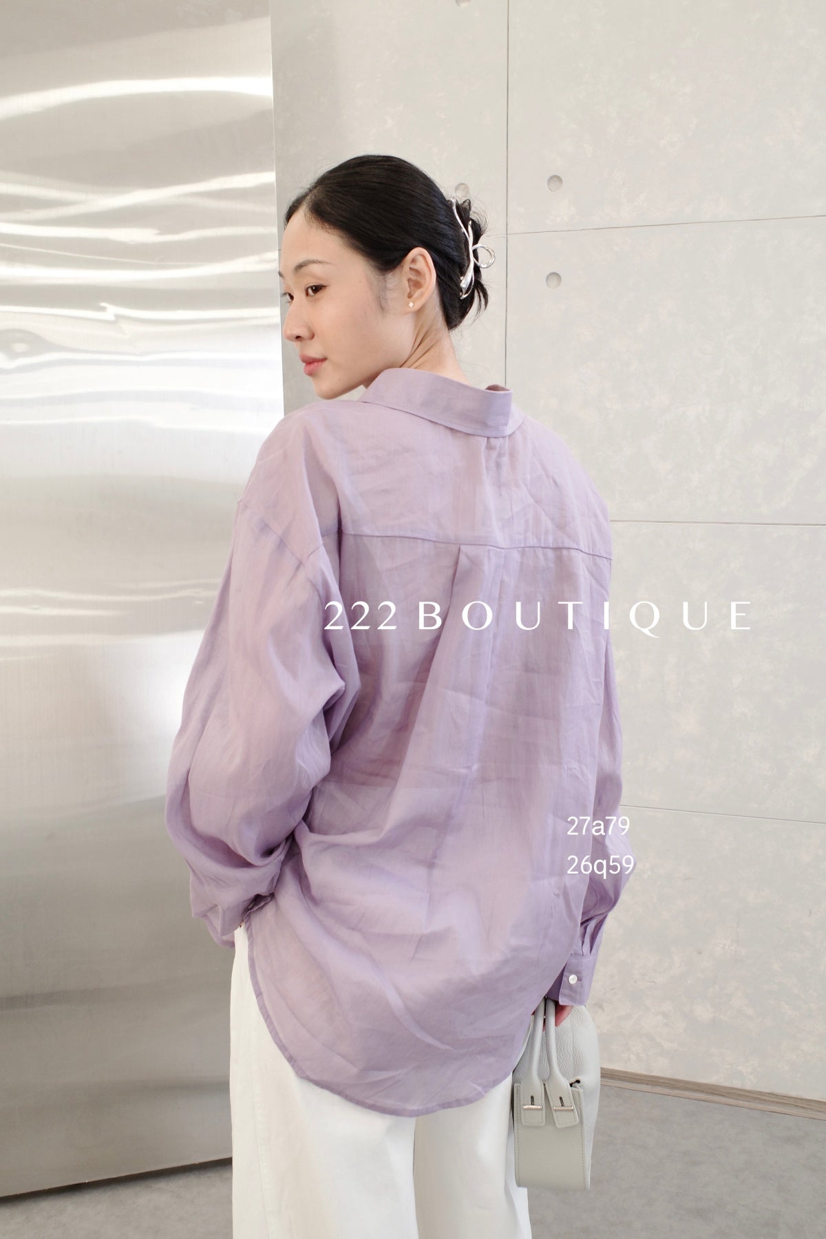 27A79- SHEER LINNEN SHIRT