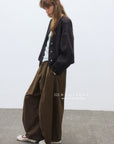 17q11 Wide-leg corduroy pants