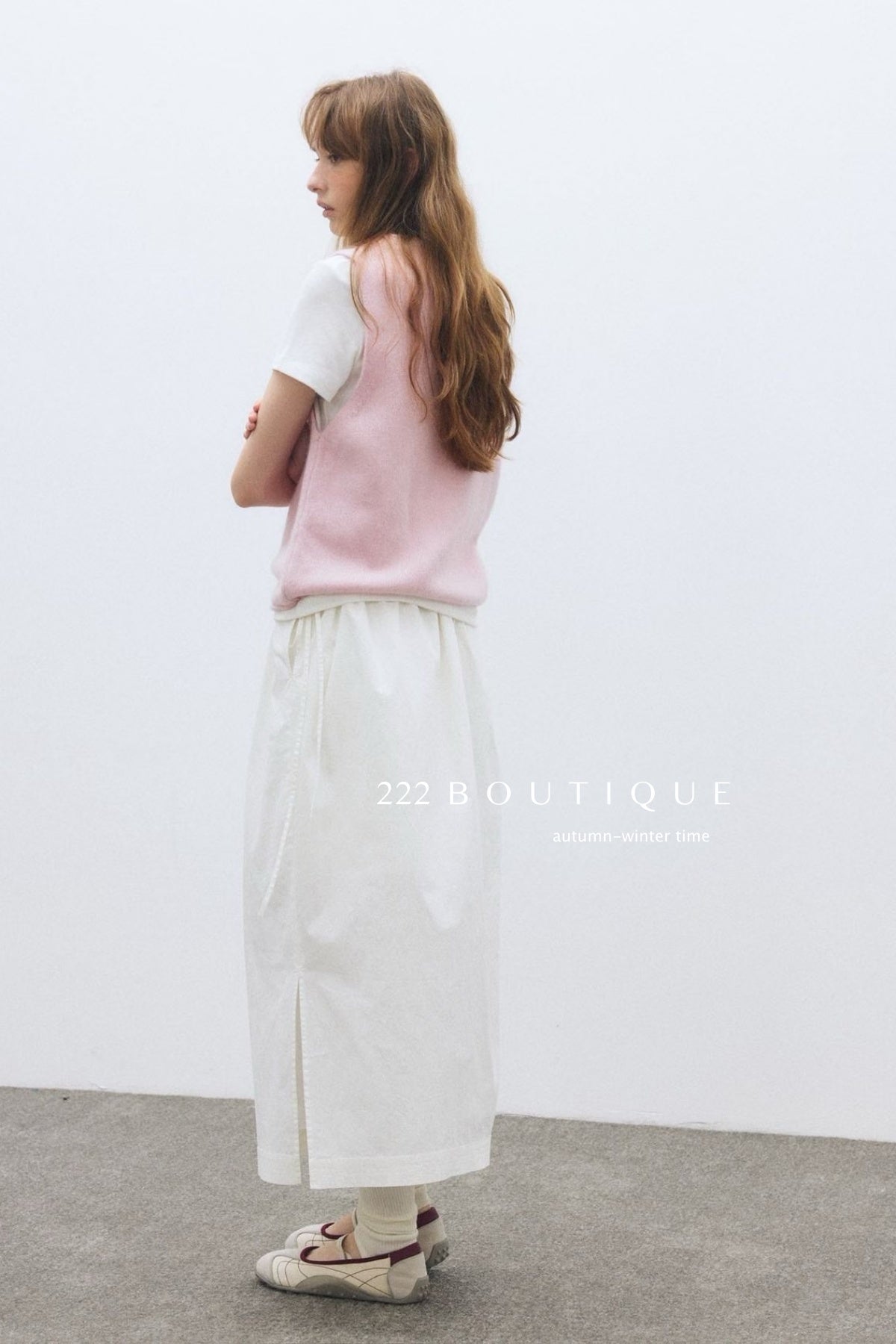 18a47 V-neck cashmere vest