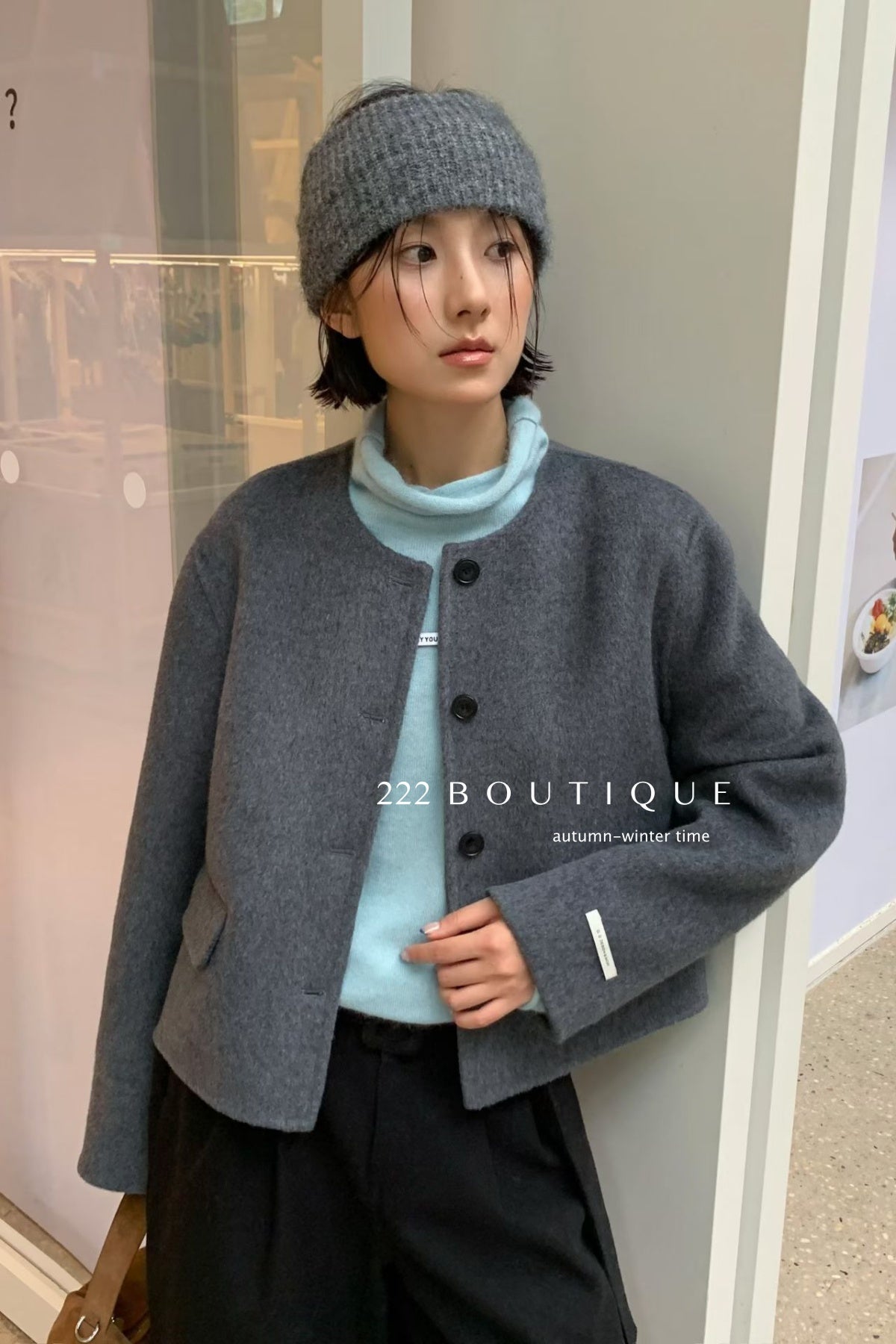 18a40 Cashmere handmade wool coat