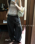 28a71 - CONTRAST KNIT CAMI